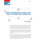 Youth unemployment in Italy at the time of the new great depression