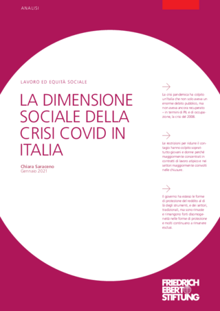 La dimensione sociale della crisi COVID in Italia
