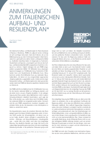 Anmerkungen zum italienischen Aufbau- und Resilienzplan