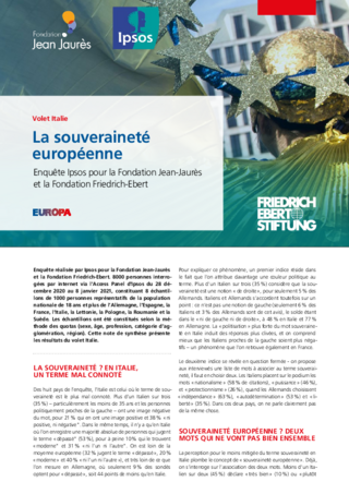 Souveraineté Européenne: Volet Italie