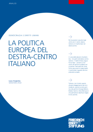 La politica europea del destra-centro italiano