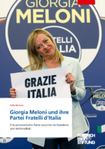 Giorgia Meloni und ihre Partei Fratelli d'Italia