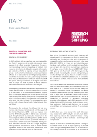 Italy : trade union monitor
