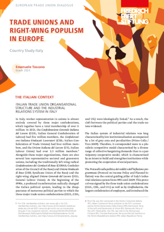Trade unions and right-wing populism in Europe