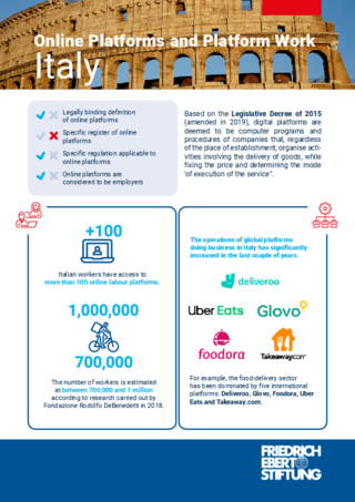 Online platforms and platform work: Italy