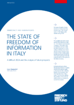 The state of freedom of information in Italy